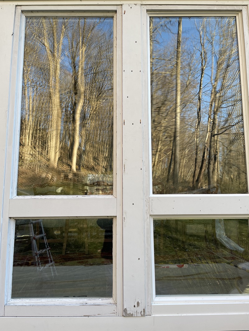 The trim around the window was in bad shape